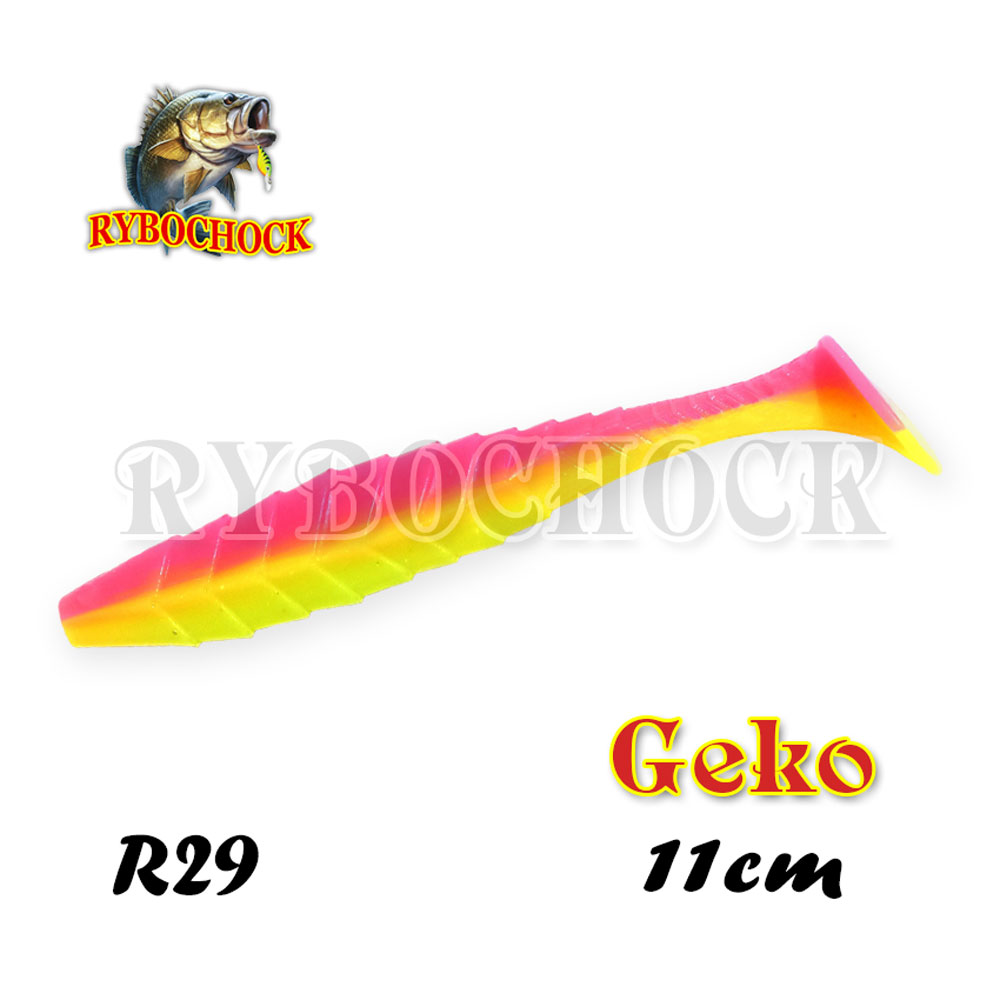 Силиконовая приманка Rybochock Geko 4.3'' 110мм 5шт цв. R29 Силиконовая приманка Rybochock Geko 4.3'' 110мм 5шт цв. R29