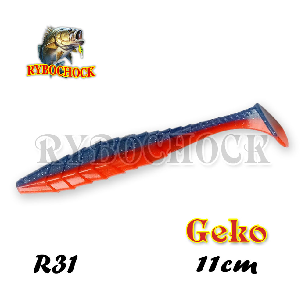 Силиконовая приманка Rybochock Geko 4.3'' 110мм 5шт цв. R31 Силиконовая приманка Rybochock Geko 4.3'' 110мм 5шт цв. R31