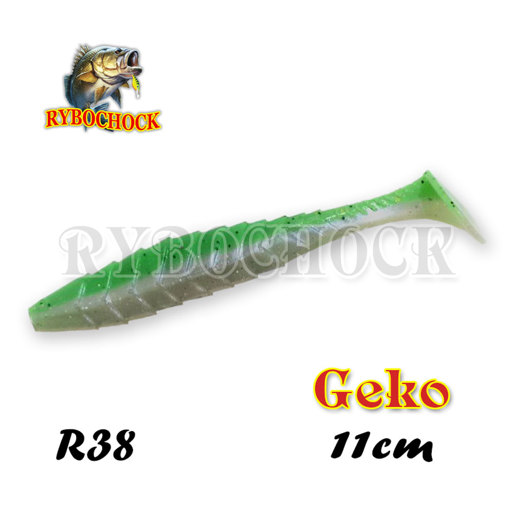 Силиконовая приманка Rybochock Geko 4.3'' 110мм 5шт цв. R38 Силиконовая приманка Rybochock Geko 4.3'' 110мм 5шт цв. R38