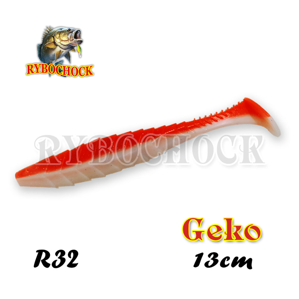 Силиконовая приманка Rybochock Geko 5'' 130мм 5шт цвет R32