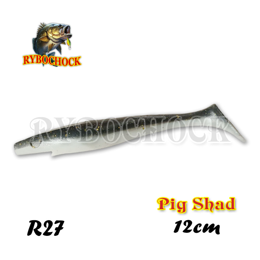 Силиконовая приманка Rybochock Pig Shad 4.7'' 120мм 5шт цвет #R27 Силиконовая приманка Rybochock Pig Shad 4.7'' 120мм 5шт цвет #R27